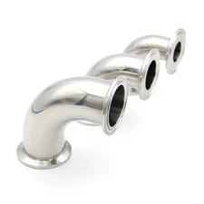 Sanitary Stainless Steel 90° Tri Clamp Elbow SS304/316L 3/4"-4" OD19-102mm Pipe