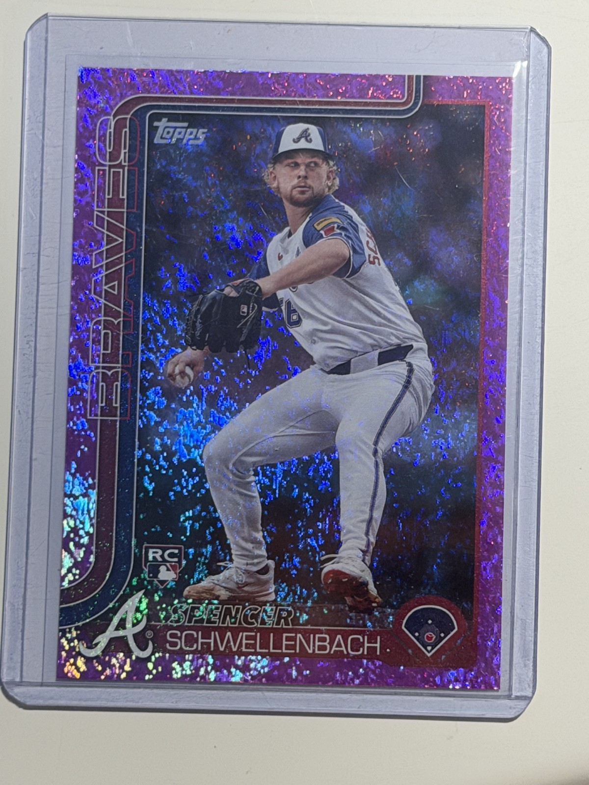 2025 Topps Series 1 - Spencer Schwellenbach #103 Pink Holo Foil (RC)