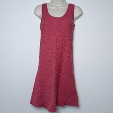 Toad and Co Tank Dress Samba Wave Sz S Clay Red Organic Cotton Stretch Comfy