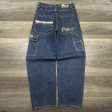 Vintage Paco Jeans Mens 32x32 Blue Baggy Cargo Carpenter Wide Leg Y2K Streetwear