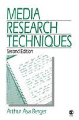 Media Research Techniques Paperback Arthur A. Berger