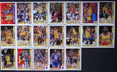 1991-92 Upper Deck Los Angeles Lakers Team Set Of 19 Basketball 