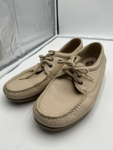SAS Siesta Mokka handgenähtes Leder USA Damengröße 10,5 W bequeme Schnürschuhe