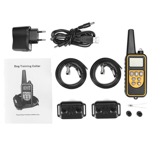 800M anti bark pet dog Remote control obedience E-collar electric shock training - Picture 8 of 20