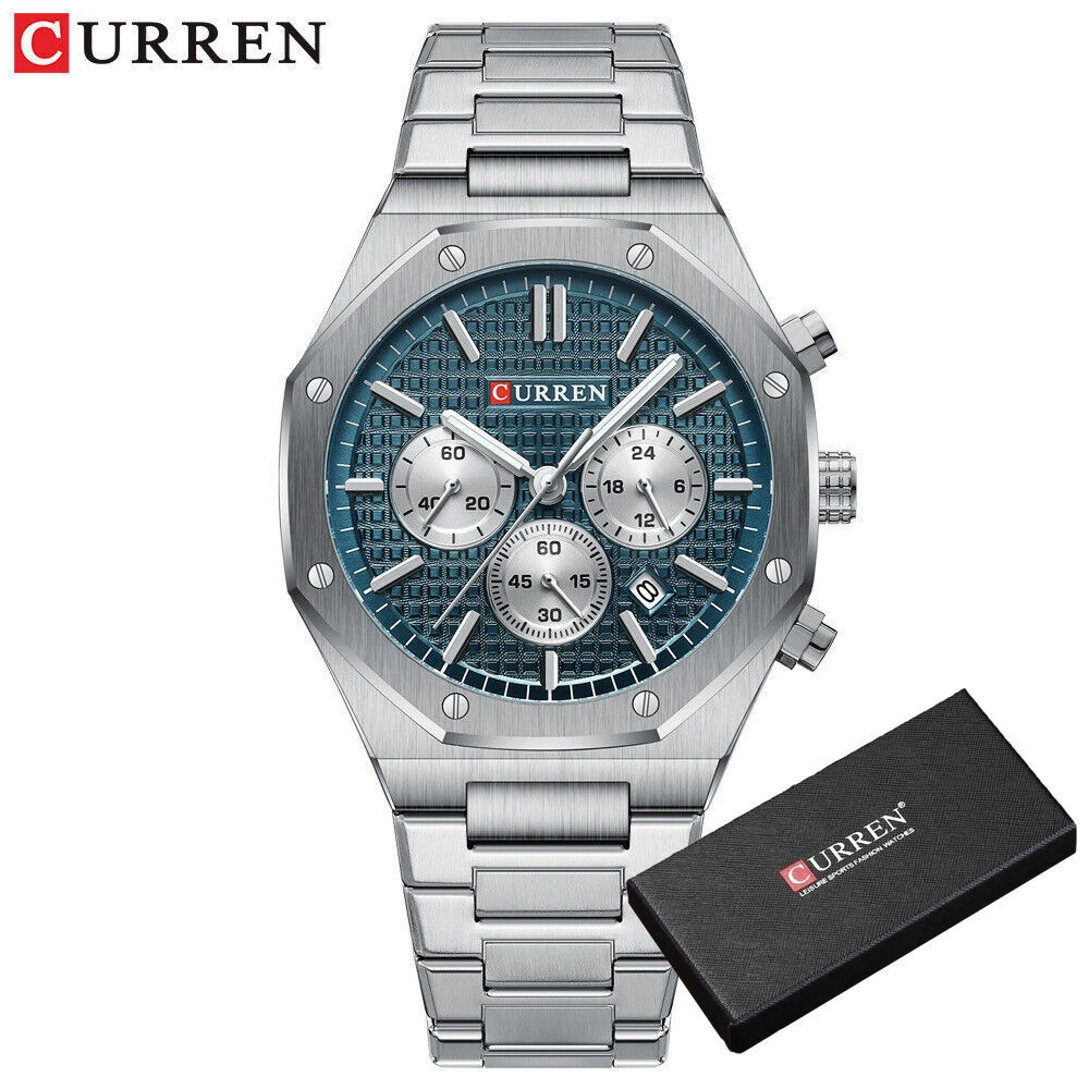 silver blue w box