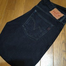 IRON HEART Used 555SBR-14od 14oz Broken Selvedge Denim Super Slim Straight W36