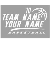 Personalized Basketball Vinyl Decal Custom Sticker Car Window