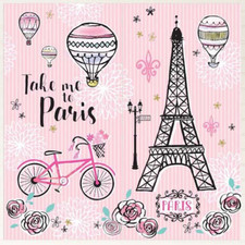 Paris Birthday Party Wall Decorations Scene Setter Back Drop Eiffel Tower