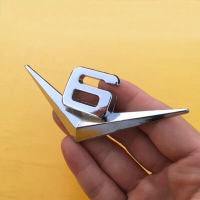 V6 Emblem Chrom Schriftzug Auto Aufkleber Logo 3D Metall V6 emblem Car 3D Logo