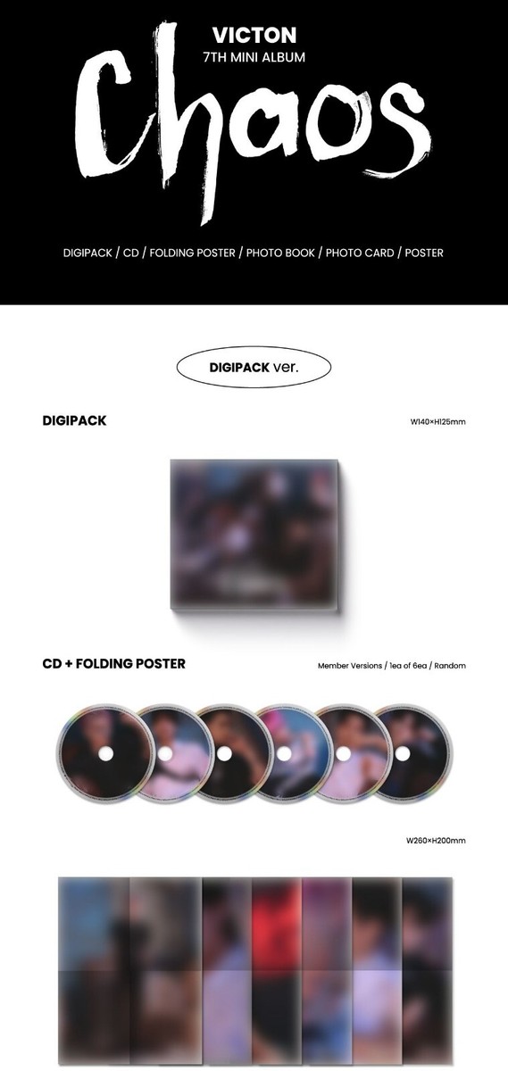 (CD)Chaos - Digipak Version - incl. Folded Poster, Photobook + Photocard／Victon Victon Chaos Digipak Version incl. Folded Poster, Photobook