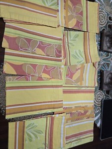 Crate & Barrel Tropical Stripe Napkins (9)