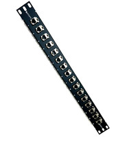 1U Panel w/ 16x LCOM TDG1026KS-C6-MINI Cat6 Mini Coupler Shielded