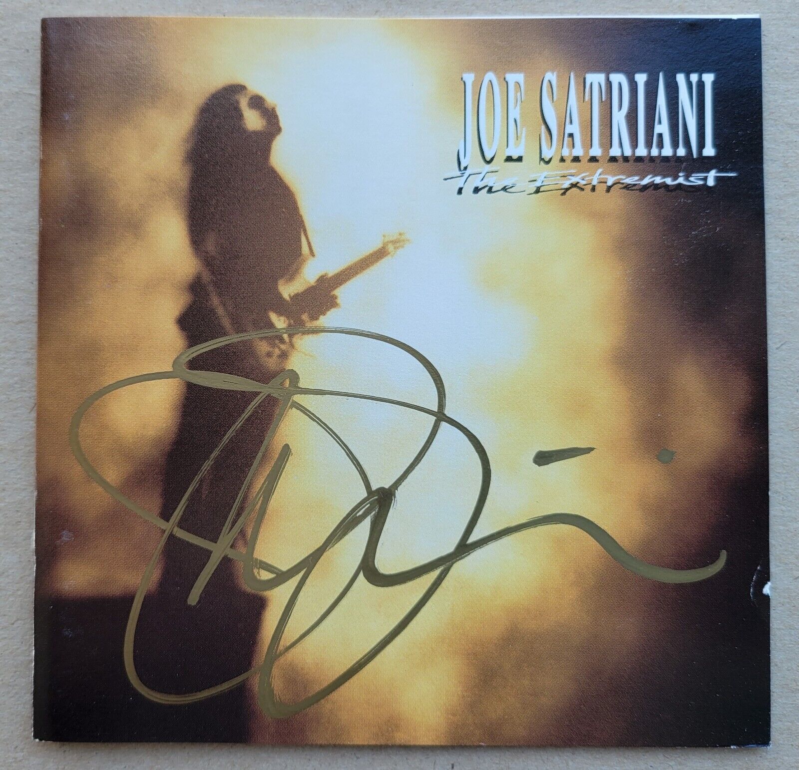 JOE SATRIANI Signed Autographed Engines of Creation CD Booklet 