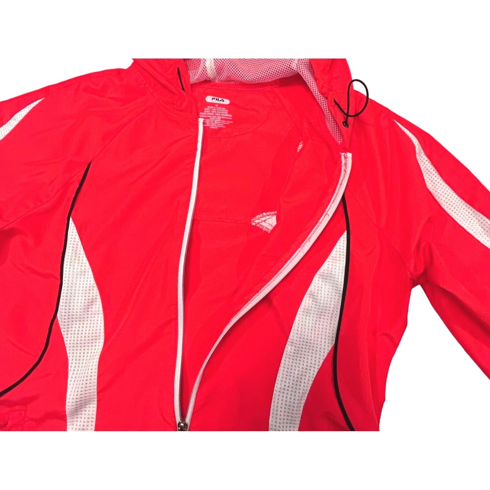 FILA Giacca con cappuccio da donna frangivento Taglia XS