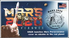 20-170, 2020,Mars 2020, Event Cover, Pictorial Postmark, Launch, Cape Canaveral 