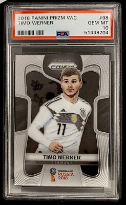 2018 Panini Prizm World Cup Timo Werner PSA Gem MT 10 Germany