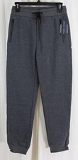PURE CHAMP Boys Fleece Active Athletic Workout Jogger Grey Size XL 14/16