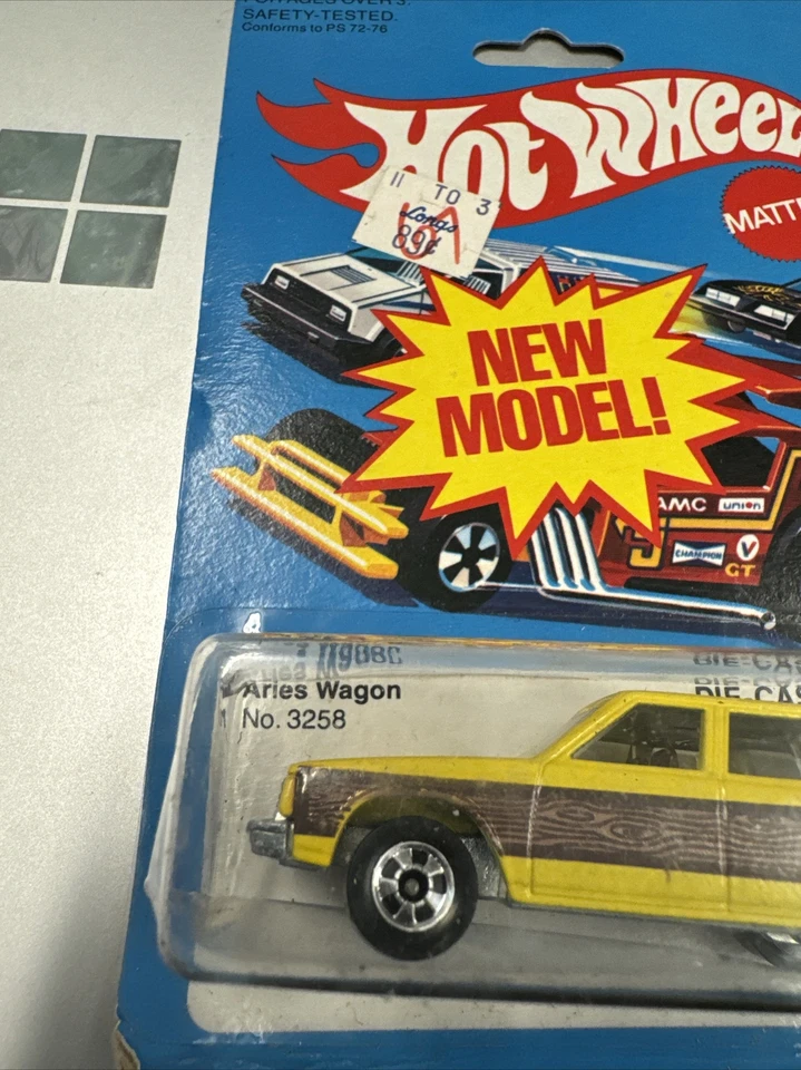 1981 MATTEL HOT WHEELS - Yellow and Brown Aries Wagon New Model 3258 - Image 3 of 4