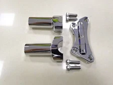 4" Handlebar Risers 1" Top Clamp Fit For Harley Softail Dyna Road King Sportster
