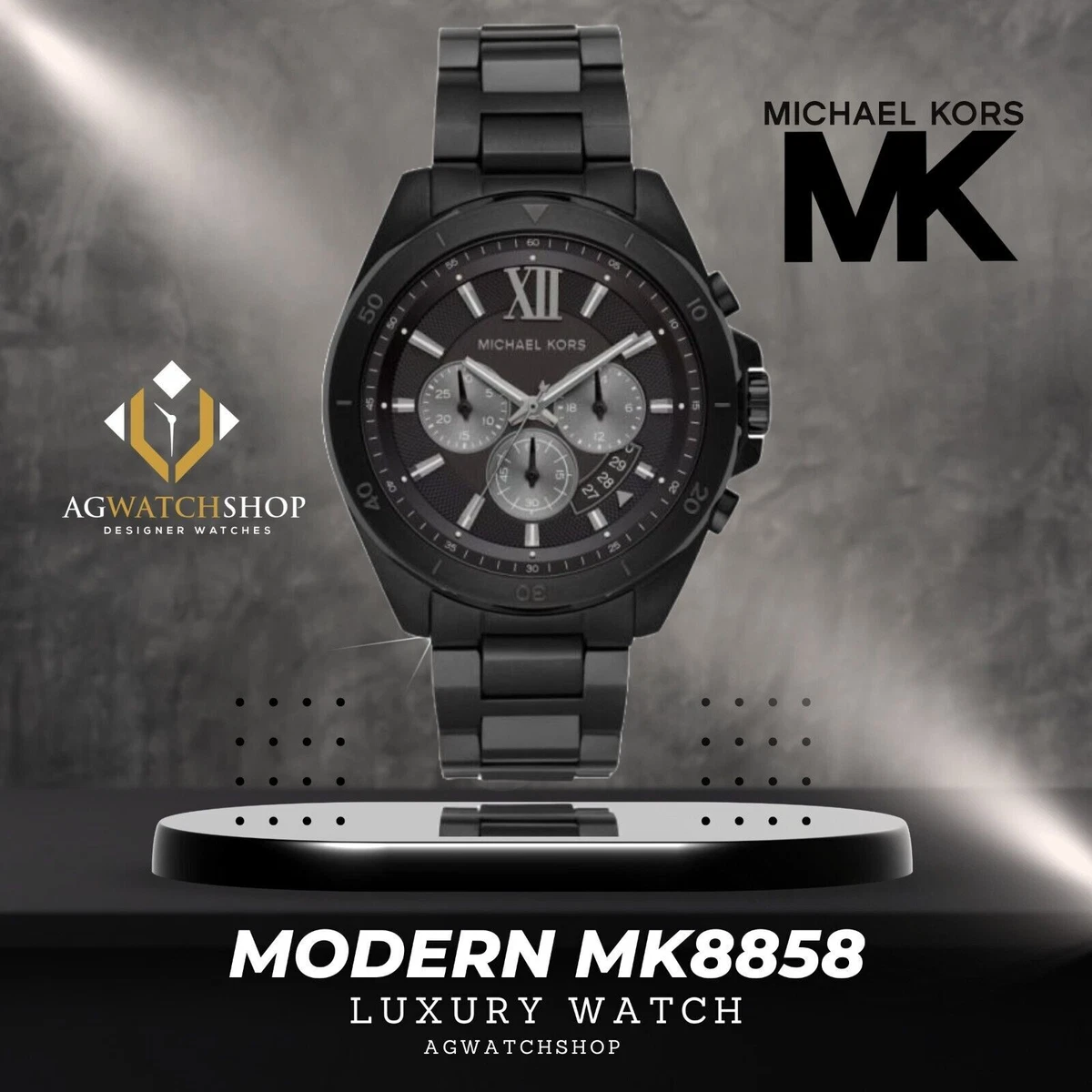 Michael kors shop watches black dial