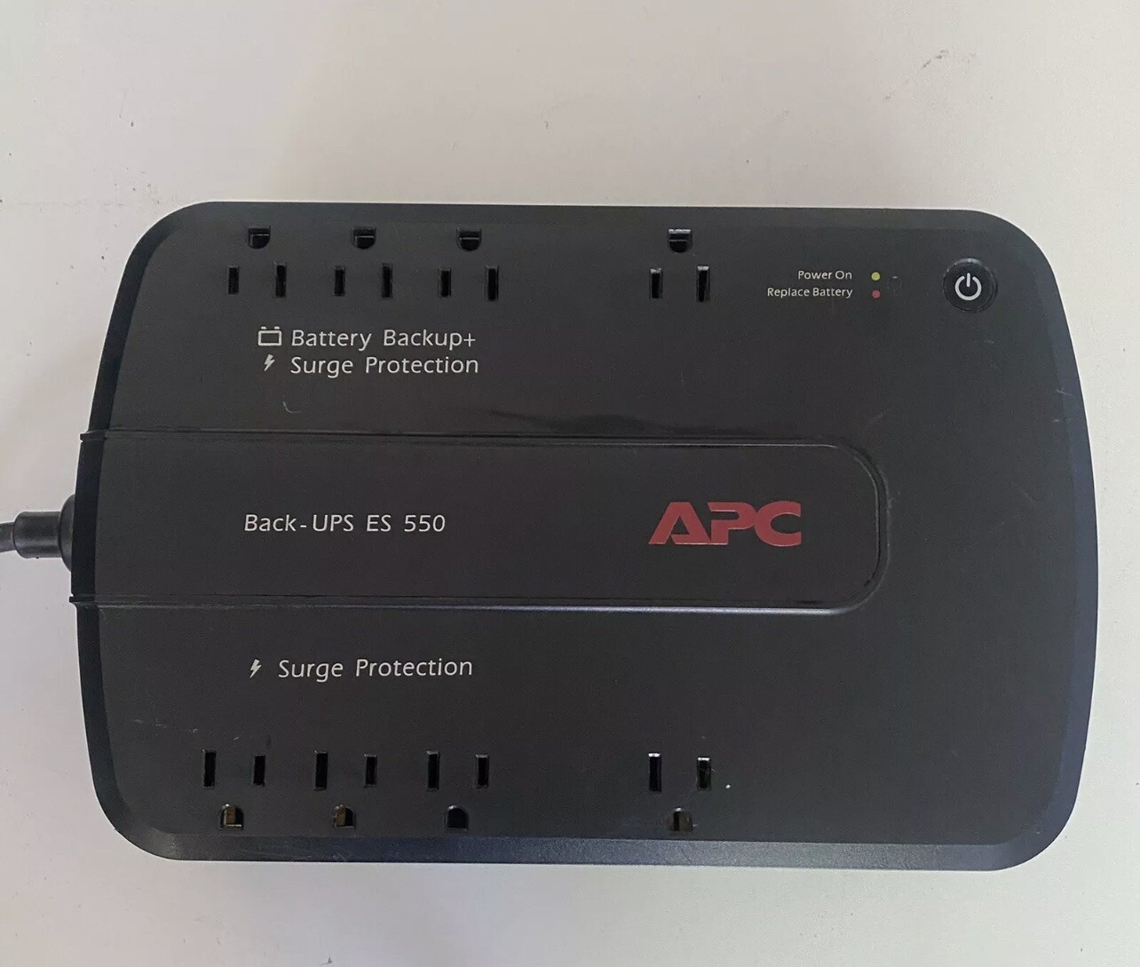 APC BackUPS ES 550VA Battery Backup & Surge Protector 120V 8