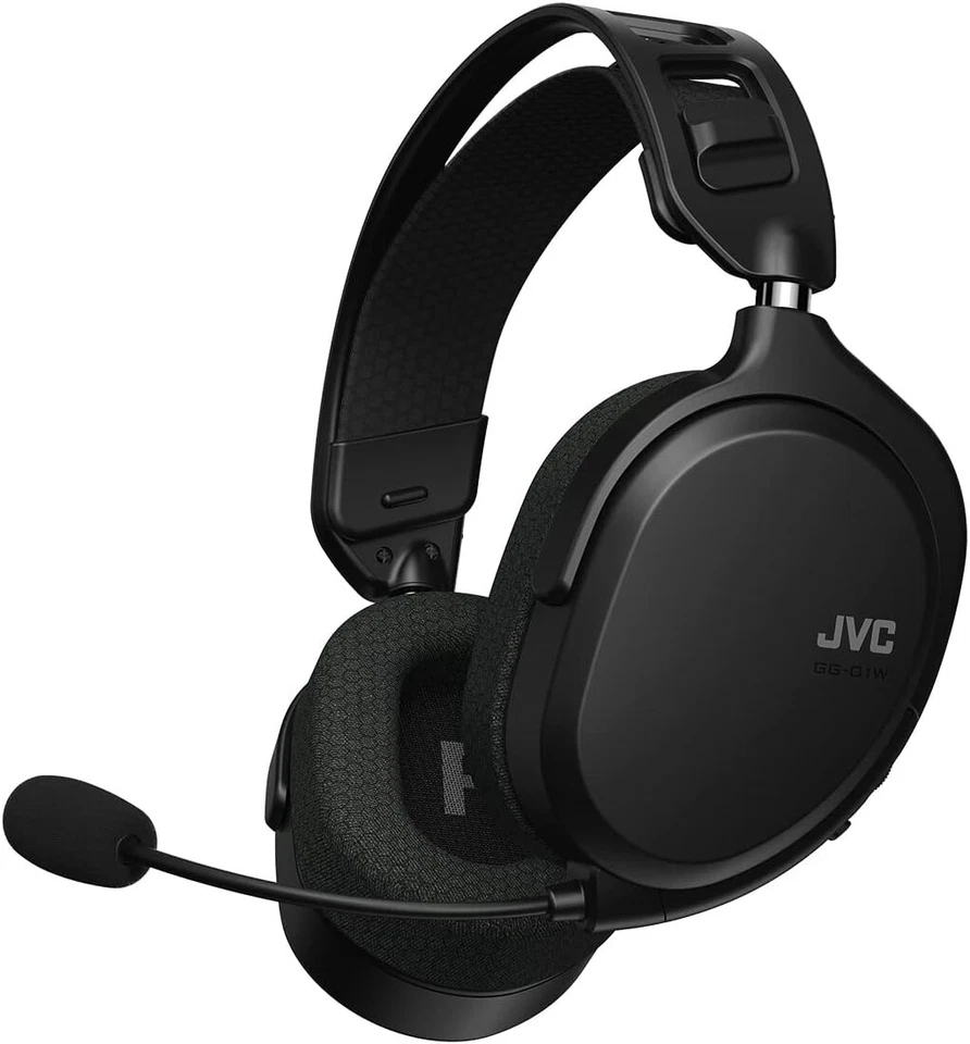 JVC Ultralight Gaming Headset 2.4GHz Wireless Connection GG01W Black - BRAND NEW - Image 2 of 4