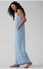 Athleta NWT Women's Sleep Calm Cool Romper Light Blue Size XS Sleeveless. O7