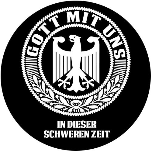 Gott mit uns-in dieser schweren  Button Anstecker Aufkleber Flaschenöffn Spiegel - Picture 5 of 5