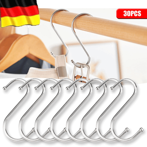 60PCS S-Haken Edelstahl Fleischer Küchen Universal Räucher Metall Haken Werkzeug - Bild 1 von 16