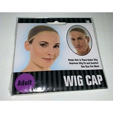 Adult Wig Cap Nude Mesh Hair Net Removable Halloween Costume Accessory