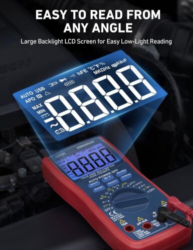 AstroAI Digital Multimeter, TRMS 6000 Counts Volt Meter Manual and Auto Ranging - Picture 2 of 9