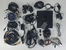 Lot of Cables Cords Phone/Laptop Chargers Dashcams TV Antenna Sirius XM Untested