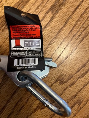 SNAP-LOC Snap Hook Carabiner 400lb Limit for E-Track 1467lb Limit EA Fitting