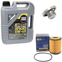 MotoröL ÖLfilter SH4784P 5W40 5Liter + ÖLablassschraube FüR Opel Omega Vectra