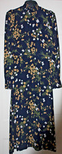 Reformation Navy Yellow Floral Dress Stevi in Size 6