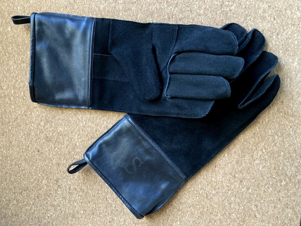 Guantes de barbacoa Mark & Graham de cuero y gamuza S mono 18 Foto 3 de 4