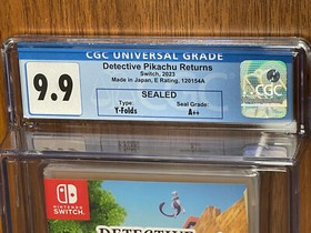 2023 SWITCH Pokemon DETECTIVE PIKACHU RETURNS 1st PRINT CGC Graded 9.9 YFold A++