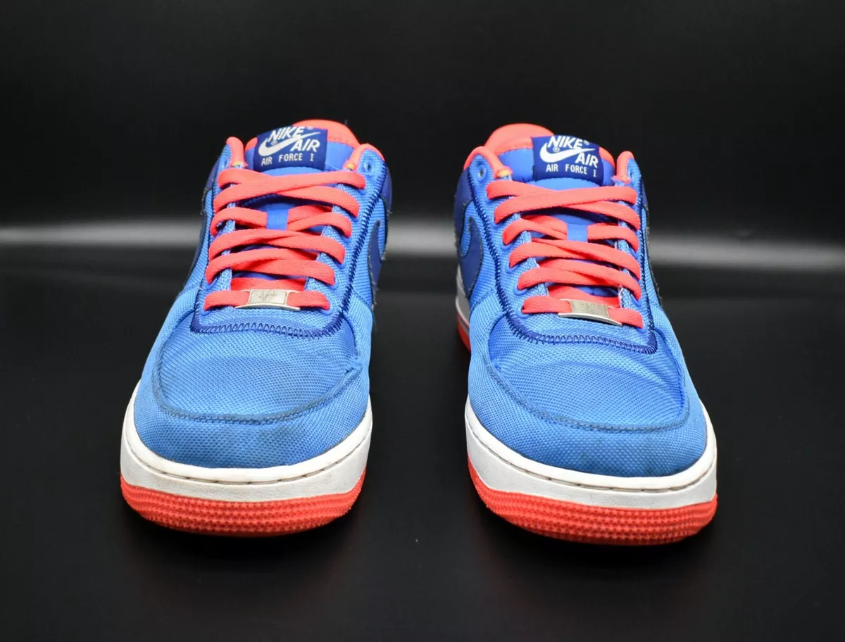 Nike af1 blue and red cheap