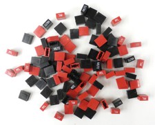 Large Lot Of Approx. 60 Console Switch Caps, Engraved AFL, PFL, MUTE, ST. YR