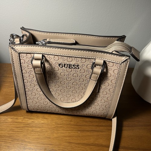 NWT Guess Beige Loden Mini Caramel handbag - Picture 3 of 8