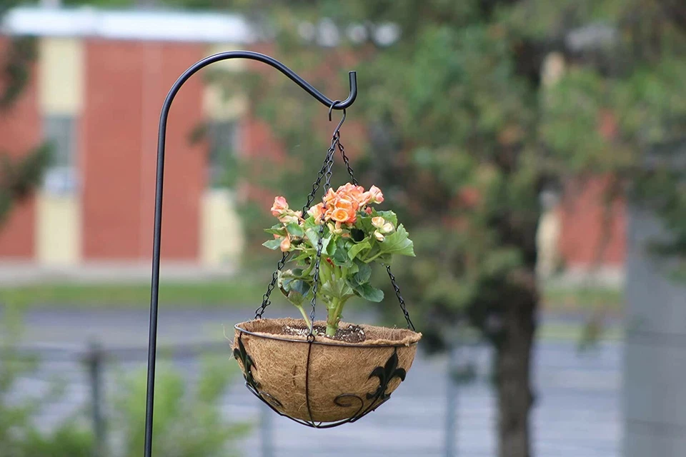 4 Pk 12" Plant Hanger Basket with Spade Design Hanging Flower Planter Basket - Image 3 of 3