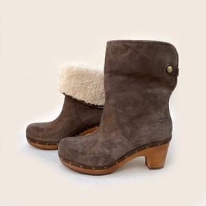 ugg clog boots with fur