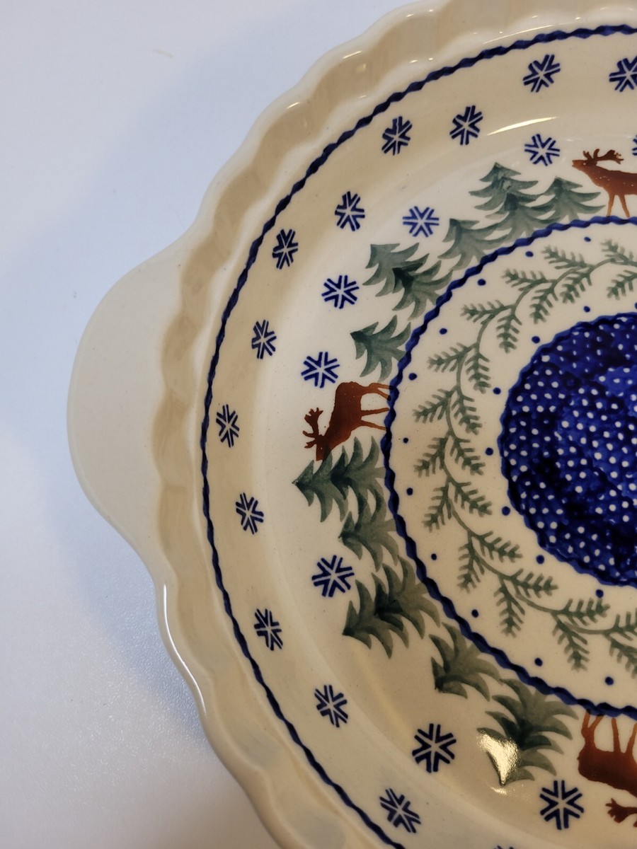 新品／未使用】Polish pottery キッシュ／パイ皿プレート