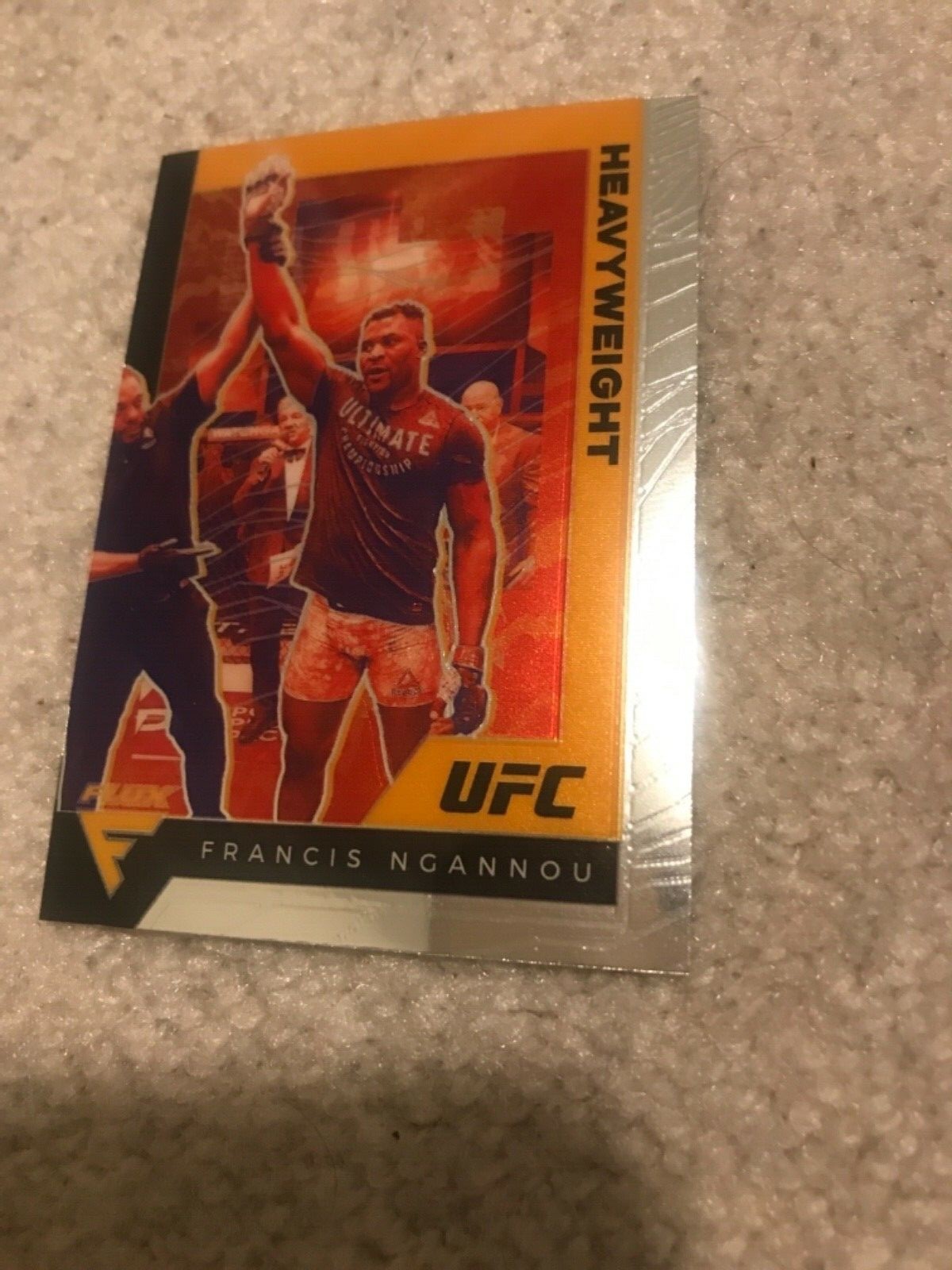 2021 Panini Chronicles UFC Francis Ngannou Flux Card Silver Prizm CHAMP