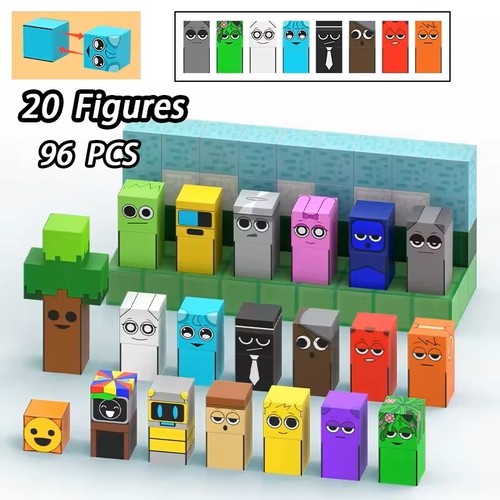 96PCS MC Magnetic Building Blocks Sprunki Figures STEM Learning Toy - Picture 2 of 12