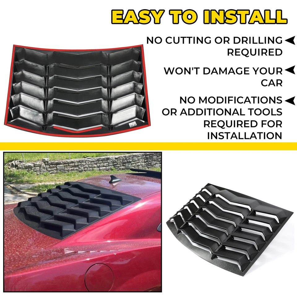 Cubierta de parabrisas parasol persianas traseras + laterales Fit Chevy Camaro 2010-2015 Foto 4 de 4