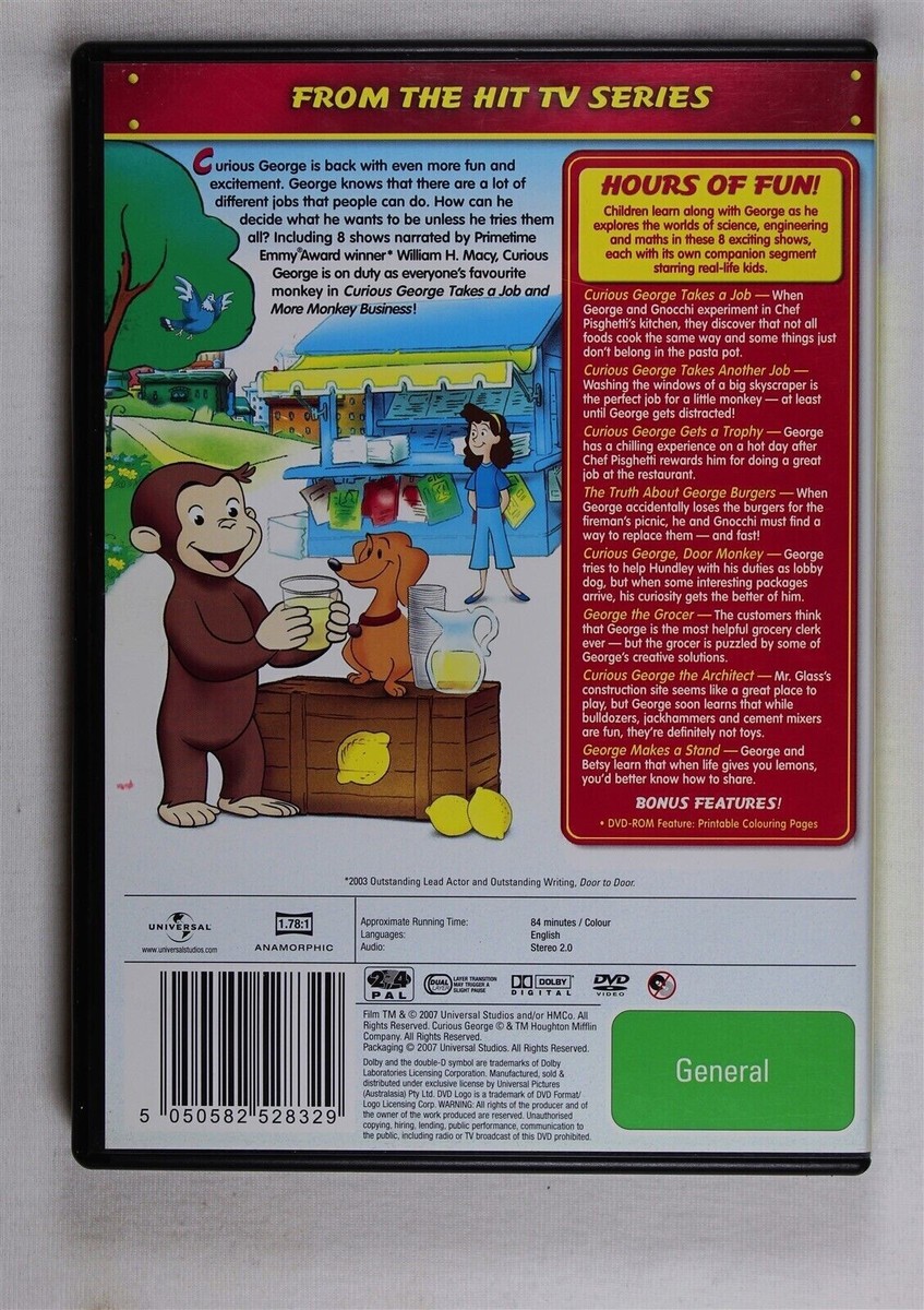 おさるのジョージ Curious e Volume 3 Takes A Job and Other Adventures   NON-USA Format   PAL   Region 4 Import Australia おさるのジョージ Curious George Volume 3 Takes A Job and