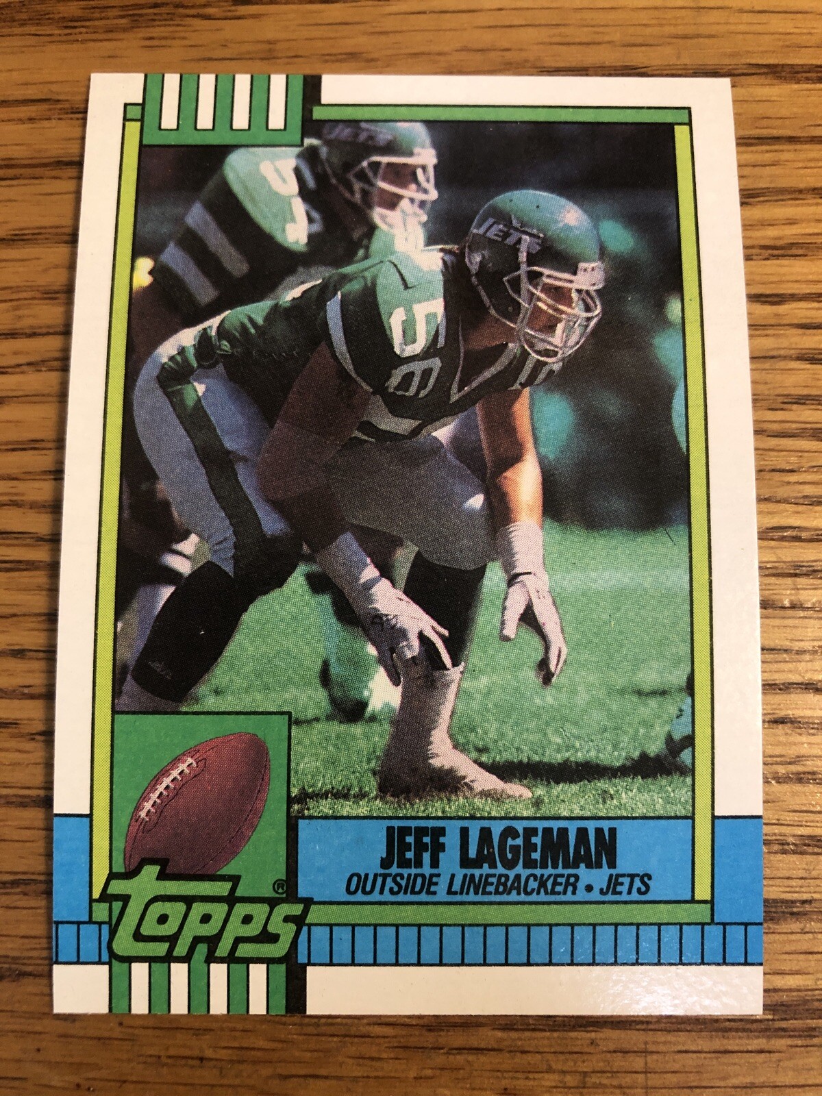 Jeff Lageman 1990 Topps New York Jets #449   *3826*