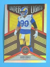 2023 Panini Legacy Aaron Donald UL-ADU Silver Under the Lights Insert Rams