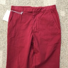 Valentino Spa Womens Pants Berry Red Size 46 US Size 8 Cotton / Elastane